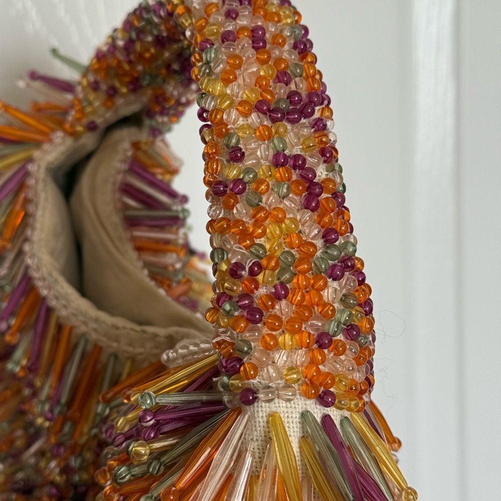 Beaded Fringe Mini Bag in Multicolor - Stylish Evening Accent - Picture 6 of 6